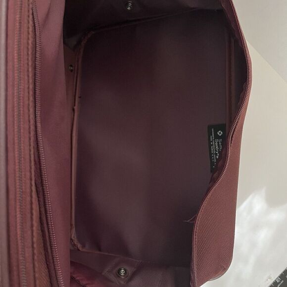 Vintage Samsonite Sentry II Shoulder Bag Carry on Luggage V Leather 15" Softside - Picture 12 of 16